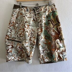 Vintage Y2k Lost Enterprises Board Shorts Mens 32 Swim Trunk Mayhem Bikini Girls